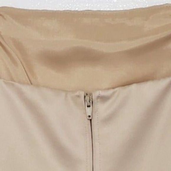 NWT Donna Morgan Ivory Camisole Style Lined Blouse with Embroidered Hem, Size 8 - Picture 5 of 10